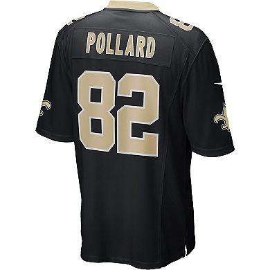 Men's Nike Bob Pollard Black New Orleans Saints Game Retired Player Jersey