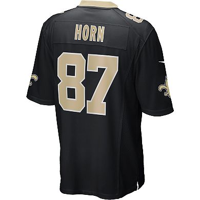 Men's Nike Joe Horn Black New Orleans Saints Game Retired Player Jersey