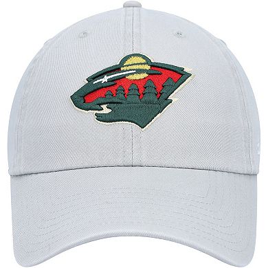 Men's '47 Gray Minnesota Wild Clean Up Adjustable Hat