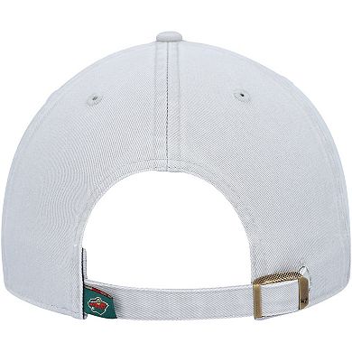 Men's '47 Gray Minnesota Wild Clean Up Adjustable Hat