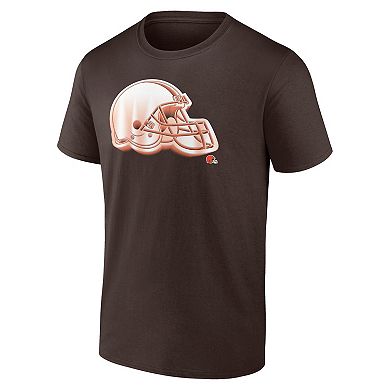 Men's Fanatics Branded Brown Cleveland Browns Chrome Dimension T-Shirt