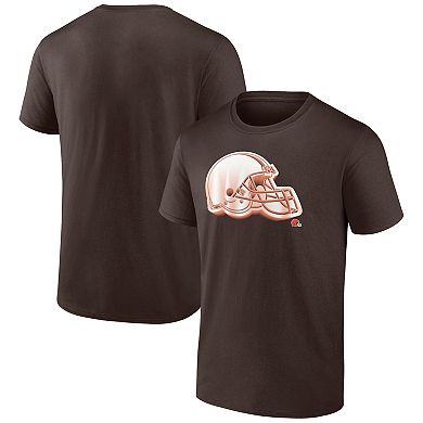 Men's Fanatics Branded Brown Cleveland Browns Chrome Dimension T-Shirt