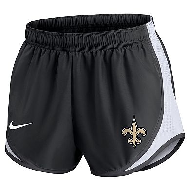 Women's Nike Black New Orleans Saints Performance Tempo Shorts