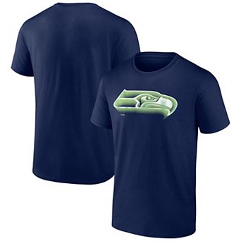 Men's Fanatics Branded College Navy Seattle Seahawks Chrome Dimension T-Shirt