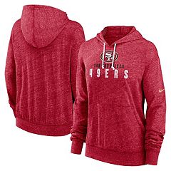 San Francisco 49ers Womens Off Shoulder Hoodie Dress Lace up