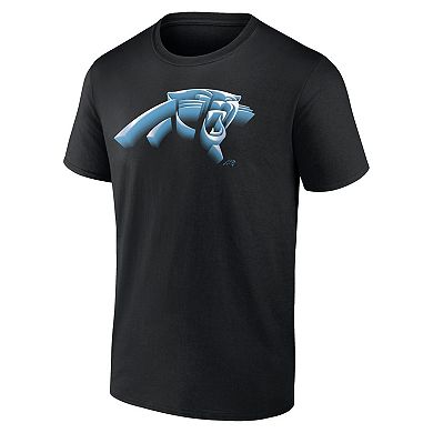 Men's Fanatics Branded Black Carolina Panthers Chrome Dimension T-Shirt