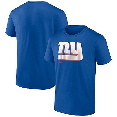 Men's Fanatics Branded Royal New York Giants Chrome Dimension T-Shirt