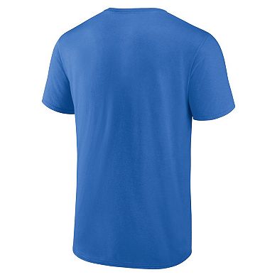Men's Fanatics Branded Powder Blue Los Angeles Chargers Chrome Dimension T-Shirt
