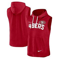 Men's NFL x Staple Red San Francisco 49ers Split Logo Pullover