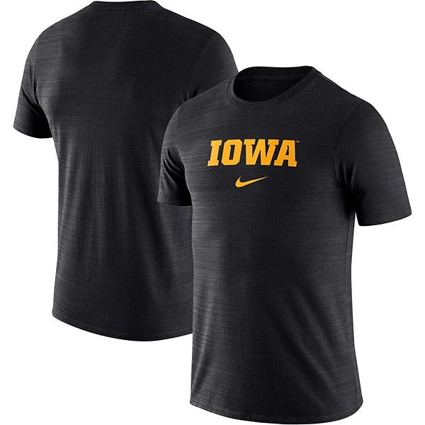 Men's Nike Black Iowa Hawkeyes Team Issue Velocity Performance T-Shirt