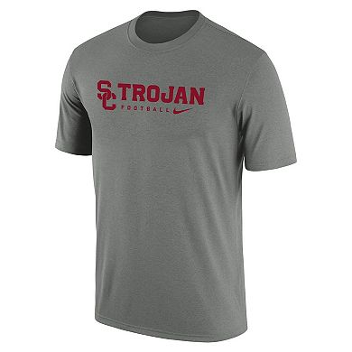 Men's Nike Heather Gray USC Trojans Team Legend Performance T-Shirt