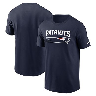 Men's Nike Navy New England Patriots Division Essential T-Shirt