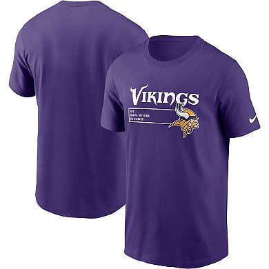 Men's Nike Purple Minnesota Vikings Division Essential T-Shirt