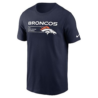 Men's Nike Navy Denver Broncos Division Essential T-Shirt