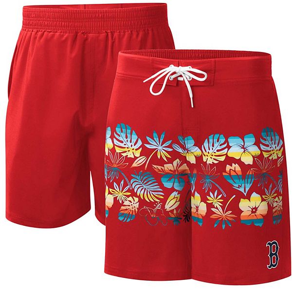 Mens G Iii Sports By Carl Banks Red Boston Red Sox Breeze Volley Swim Shorts 