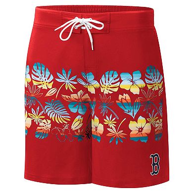 Men's G-III Sports by Carl Banks Red Boston Red Sox Breeze Volley Swim Shorts