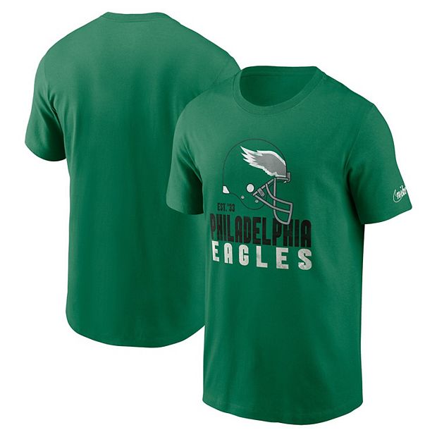 Men's Nike Kelly Green Philadelphia Eagles Helmet Essential T-Shirt