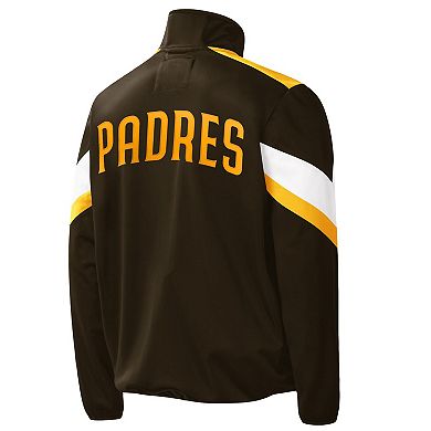 Men's G-III Sports by Carl Banks Brown San Diego Padres Earned Run Full-Zip Jacket