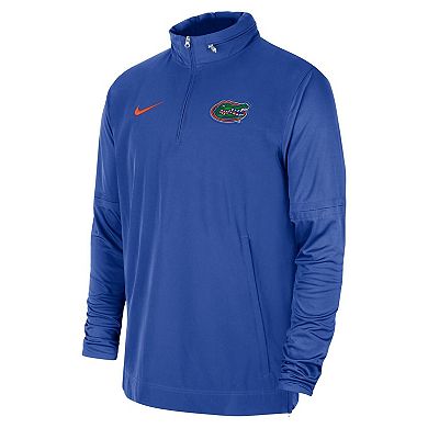 Men's Nike Royal Florida Gators 2023 Coach Half-Zip Hooded Jacket