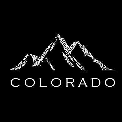 Colorado Ski Towns - Men's Word Art Long Sleeve T-shirt