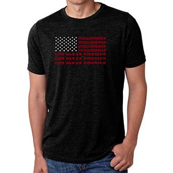 God Bless America - Men's Premium Blend Word Art T-Shirt