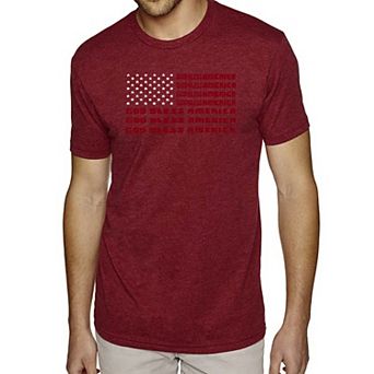 God Bless America - Men's Premium Blend Word Art T-Shirt