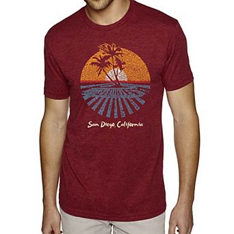 Cities In San Diego - Men's Premium Blend Word Art T-Shirt