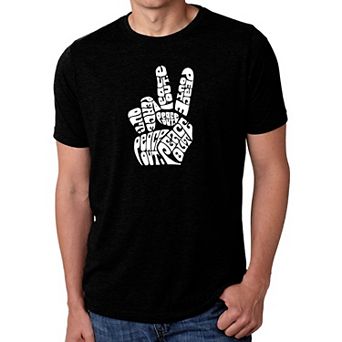 Peace Out - Men's Premium Blend Word Art T-Shirt