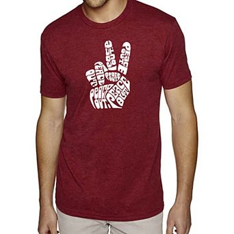 Peace Out - Men's Premium Blend Word Art T-Shirt