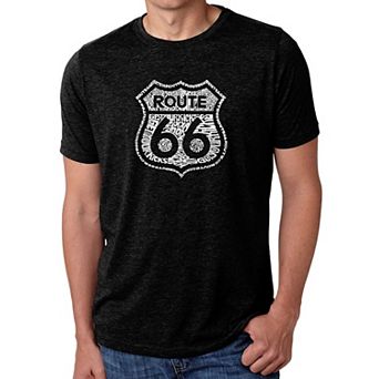 Get Your Kicks on Route 66 - Men's Premium Blend Word Art T-Shirt