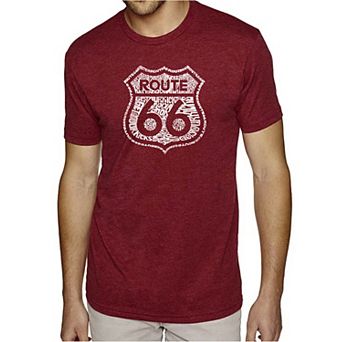 Get Your Kicks on Route 66 - Men's Premium Blend Word Art T-Shirt