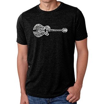 Country Guitar - Men's Premium Blend Word Art T-Shirt