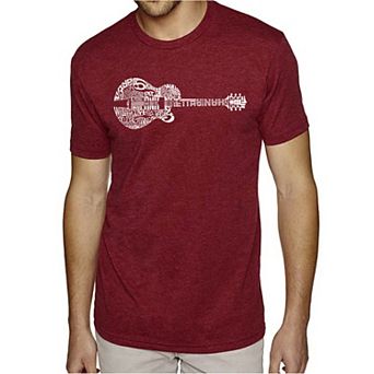 Country Guitar - Men's Premium Blend Word Art T-Shirt