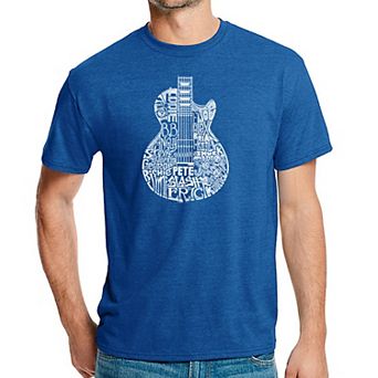 Rock Guitar Head - Men's Premium Blend Word Art T-Shirt