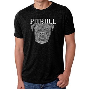 Pitbull Face - Men's Premium Blend Word Art T-Shirt