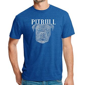 Pitbull Face - Men's Premium Blend Word Art T-Shirt