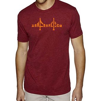 San Francisco Bridge - Men's Premium Blend Word Art T-Shirt
