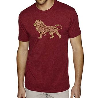 Lion - Men's Premium Blend Word Art T-Shirt