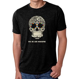 Dia De Los Muertos - Men's Premium Blend Word Art T-Shirt
