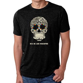 Dia De Los Muertos - Men's Premium Blend Word Art T-Shirt
