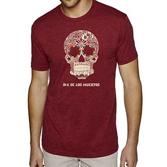 Dia De Los Muertos - Men's Premium Blend Word Art T-Shirt