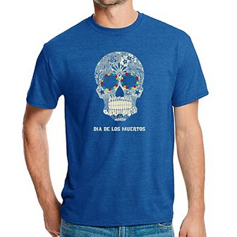 Dia De Los Muertos - Men's Premium Blend Word Art T-Shirt