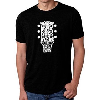 Guitar Head Music Genres - Men's Premium Blend Word Art T-Shirt