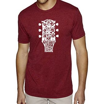 Guitar Head Music Genres - Men's Premium Blend Word Art T-Shirt