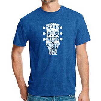 Guitar Head Music Genres - Men's Premium Blend Word Art T-Shirt