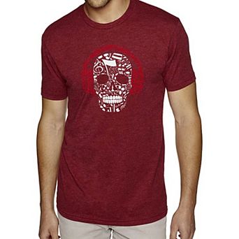 Music Notes Skull - Men's Premium Blend Word Art T-Shirt