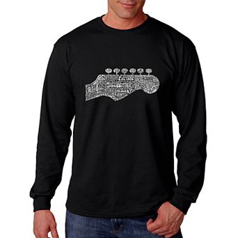 Guitar Head - Men's Word Art Long Sleeve T-shirt
