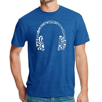 Music Note Headphones - Men's Premium Blend Word Art T-Shirt