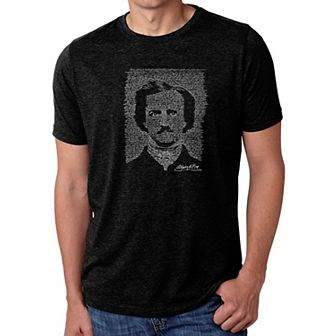 EDGAR ALLEN POE - THE RAVEN - Men's Premium Blend Word Art T-Shirt