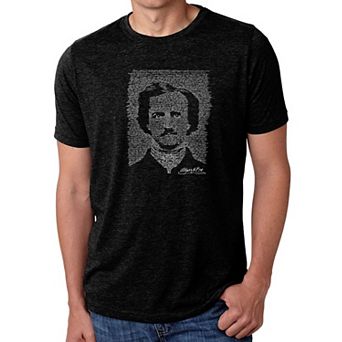EDGAR ALLEN POE - THE RAVEN - Men's Premium Blend Word Art T-Shirt